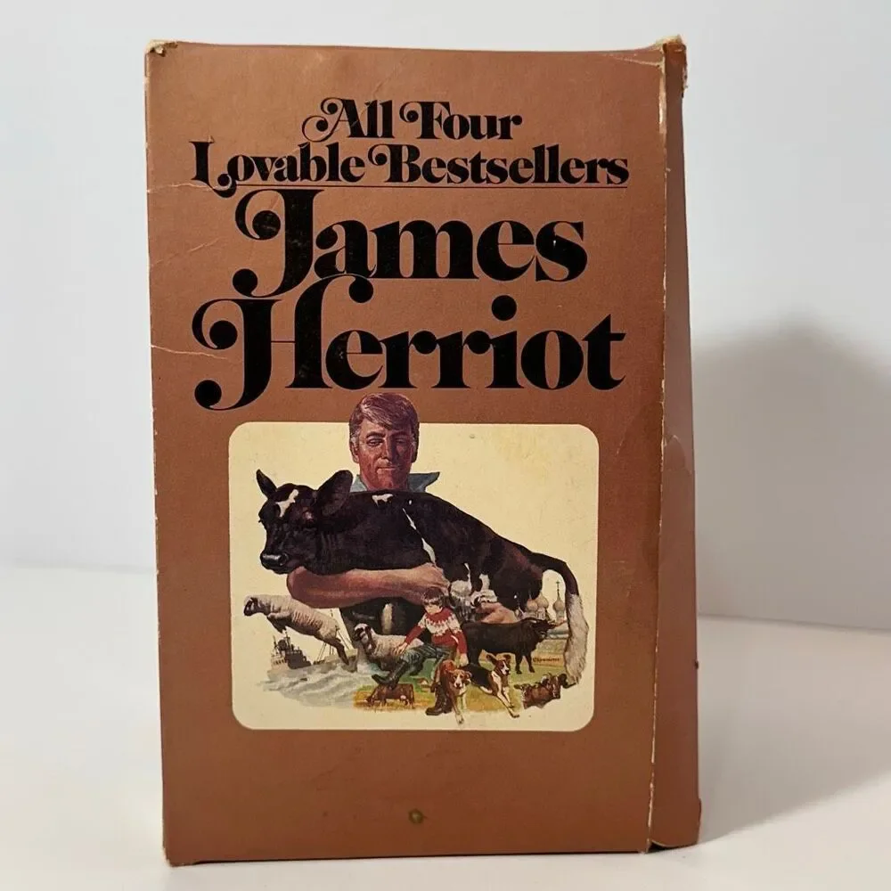Vintage All Four Lovable Bestsellers by James Herriot Collection Of Books Set